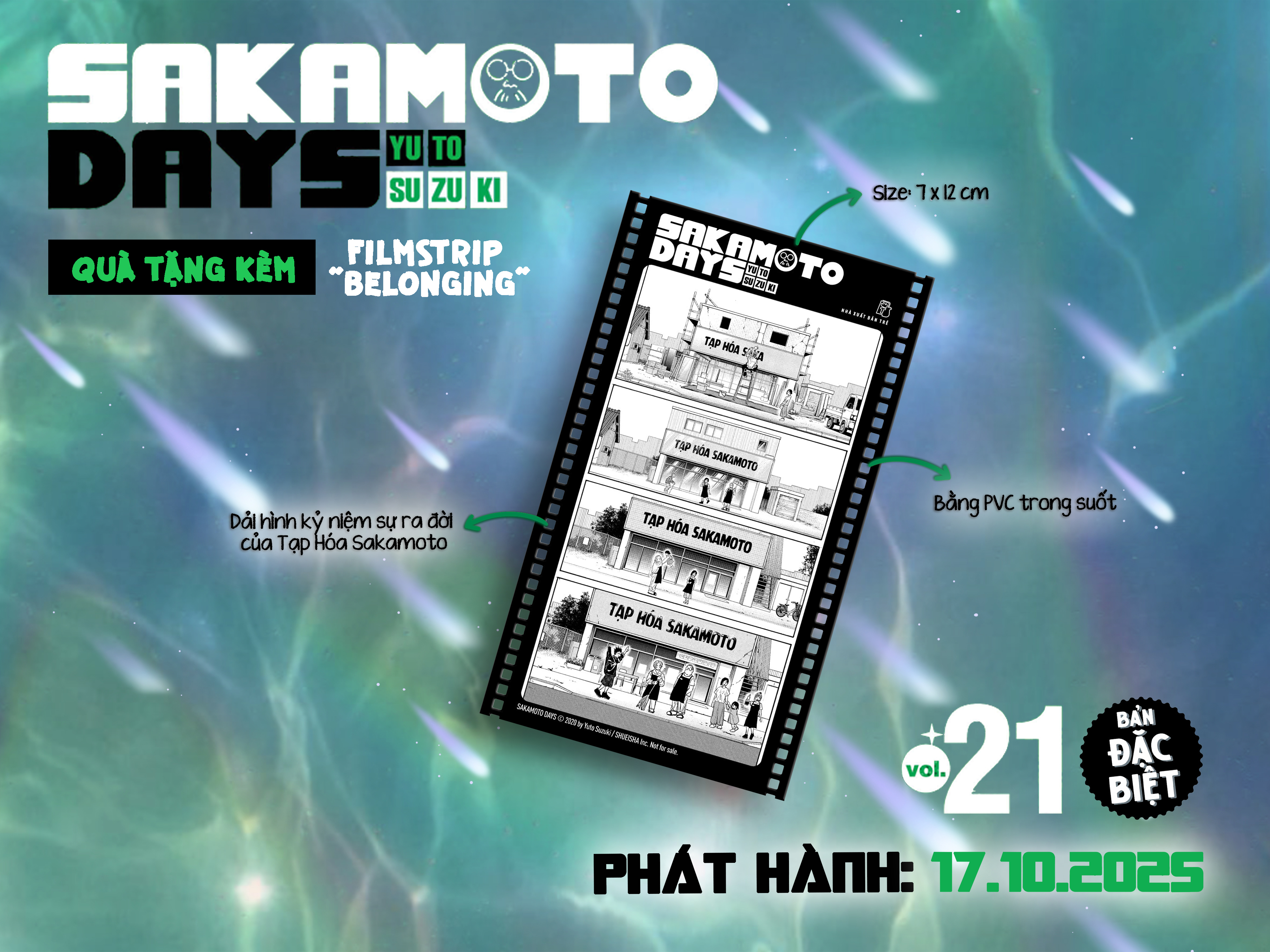 Bộ Sakamoto Days - Tập 21 - Vận Số Hôm Nay - Bản Đặc Biệt - Tặng Kèm Standee Mica + Filmstrip PVC + Postcard - Ảnh 7