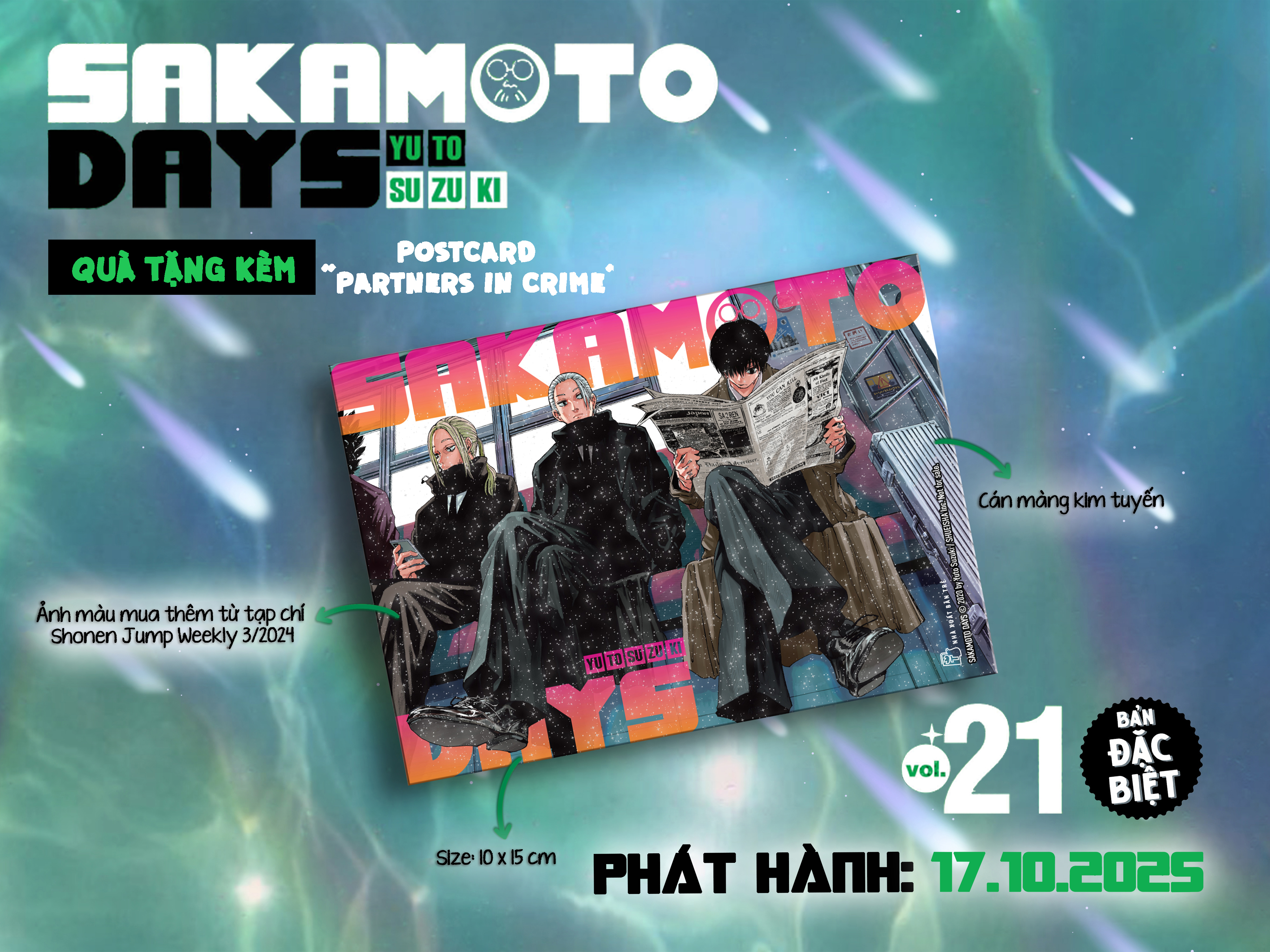 Bộ Sakamoto Days - Tập 21 - Vận Số Hôm Nay - Bản Đặc Biệt - Tặng Kèm Standee Mica + Filmstrip PVC + Postcard - Ảnh 8