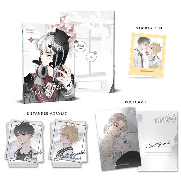 Bộ Salt Friend - Tập 3 - Bản Đặc Biệt - Tặng Kèm 1 Postcard Bồi Cứng + 1 Sticker Tem + 2 Standee Acrylic