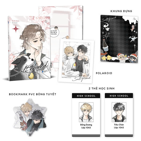 Bộ Salt Friend - Tập 4 - Bản Đặc Biệt - Tặng Kèm 1 Postcard Giấy Ngọc Trai + 1 Bookmark PVC Bế Hình Bông Tuyết + 2 Thẻ Học Sinh Tiêu Chân-Đồng Dương + 1 Khung Đựng Card Acrylic