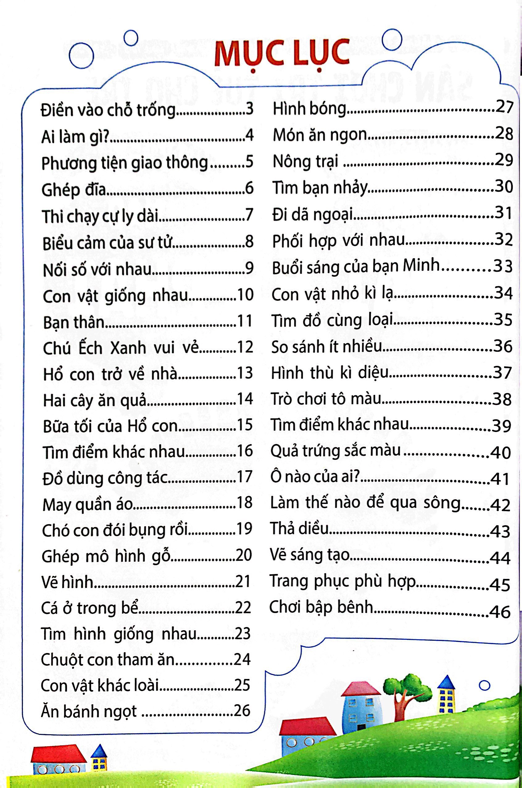 bộ sân chơi trí tuệ cho trẻ - rèn luyện tư duy não trái + phát triển sáng tạo não phải - dành cho bé 3-4 tuổi - tập 2 - Ảnh 3