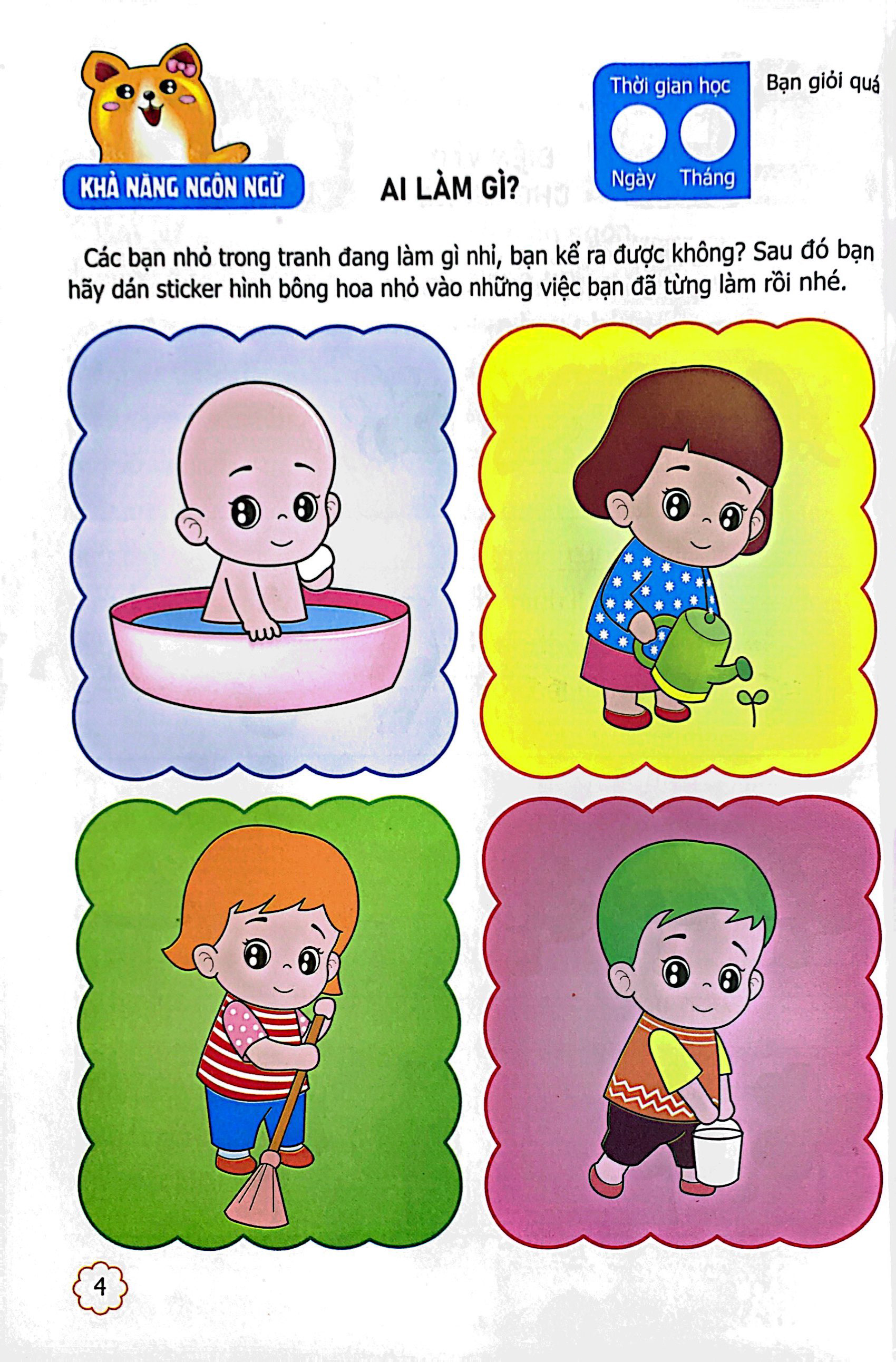 bộ sân chơi trí tuệ cho trẻ - rèn luyện tư duy não trái + phát triển sáng tạo não phải - dành cho bé 3-4 tuổi - tập 2 - Ảnh 5