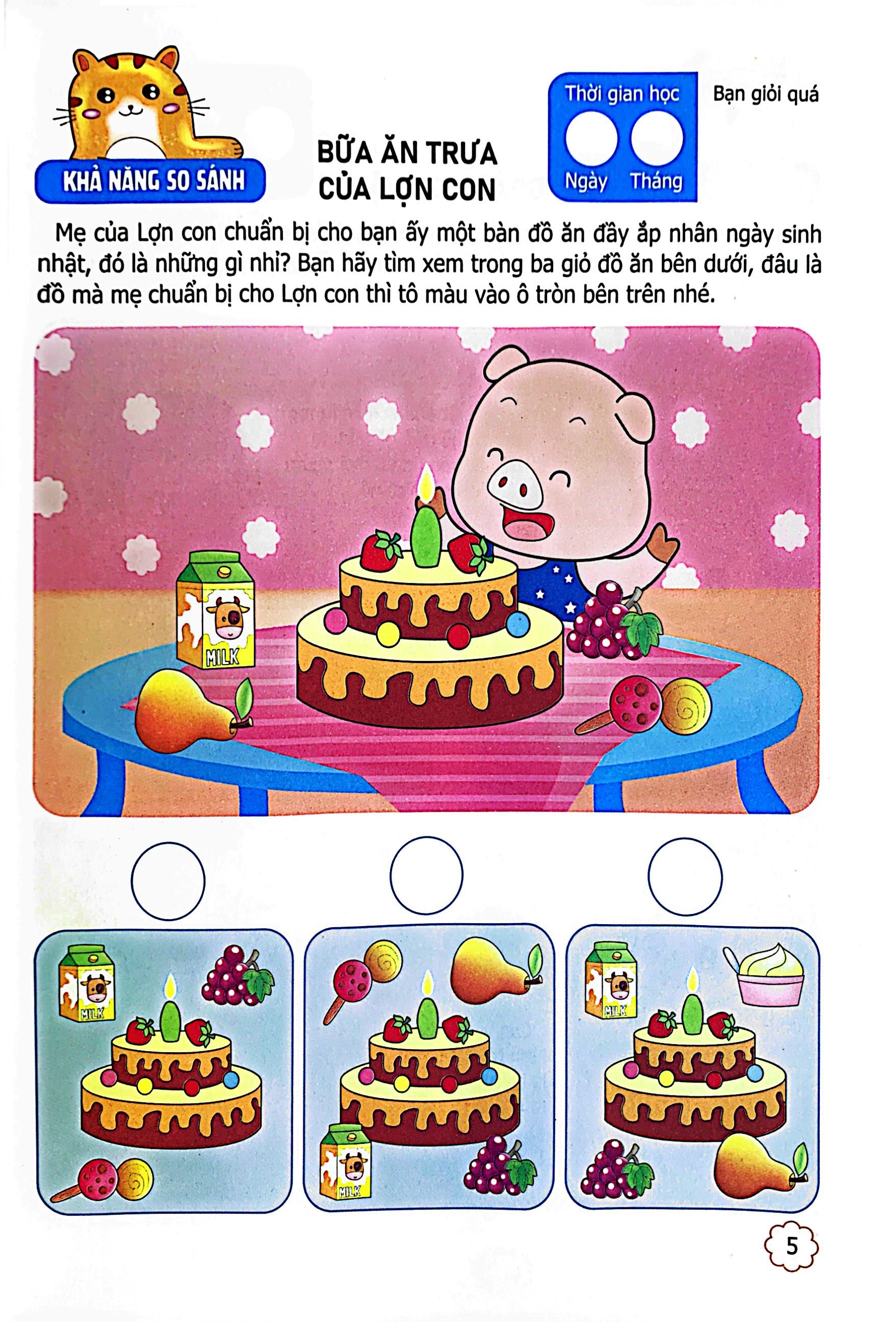 bộ sân chơi trí tuệ cho trẻ - rèn luyện tư duy não trái + phát triển sáng tạo não phải - dành cho bé 4-5 tuổi - tập 1 - Ảnh 6