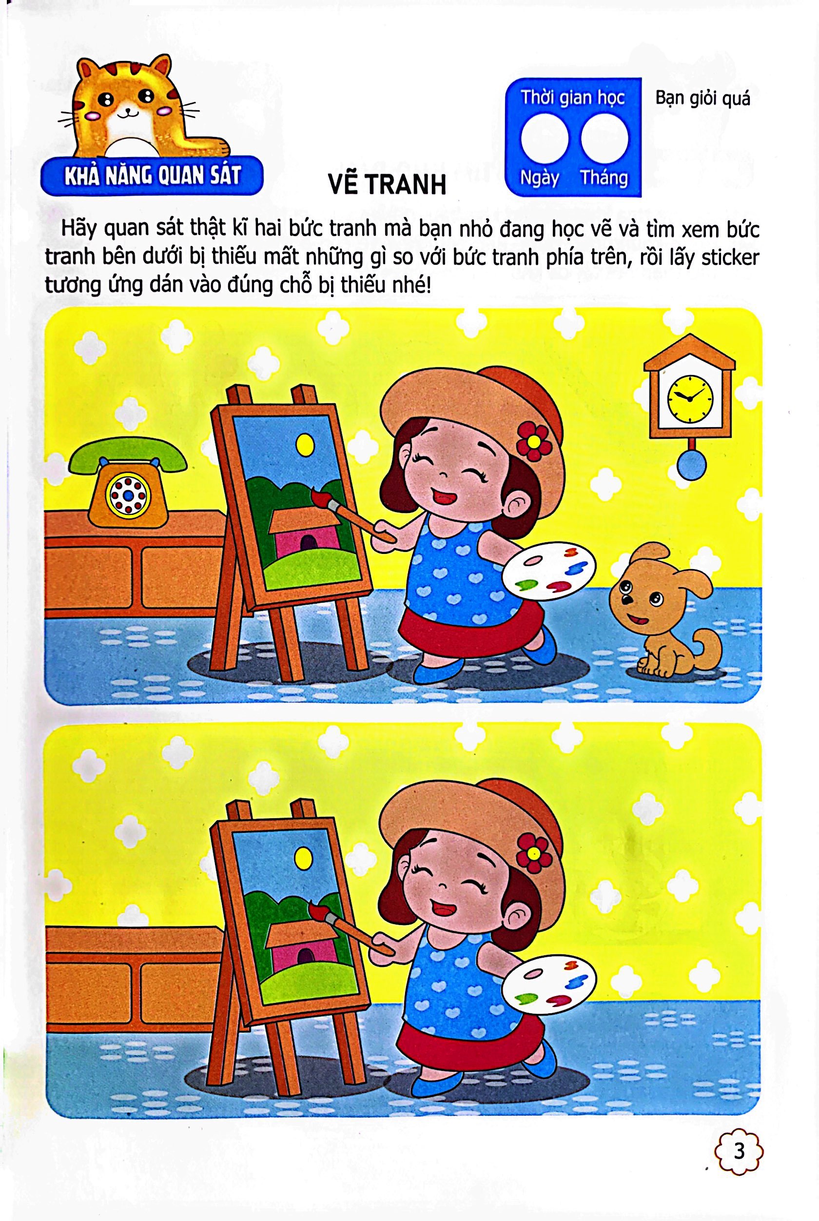 bộ sân chơi trí tuệ cho trẻ - rèn luyện tư duy não trái + phát triển sáng tạo não phải - dành cho bé 5-6 tuổi - tập 1 - Ảnh 4