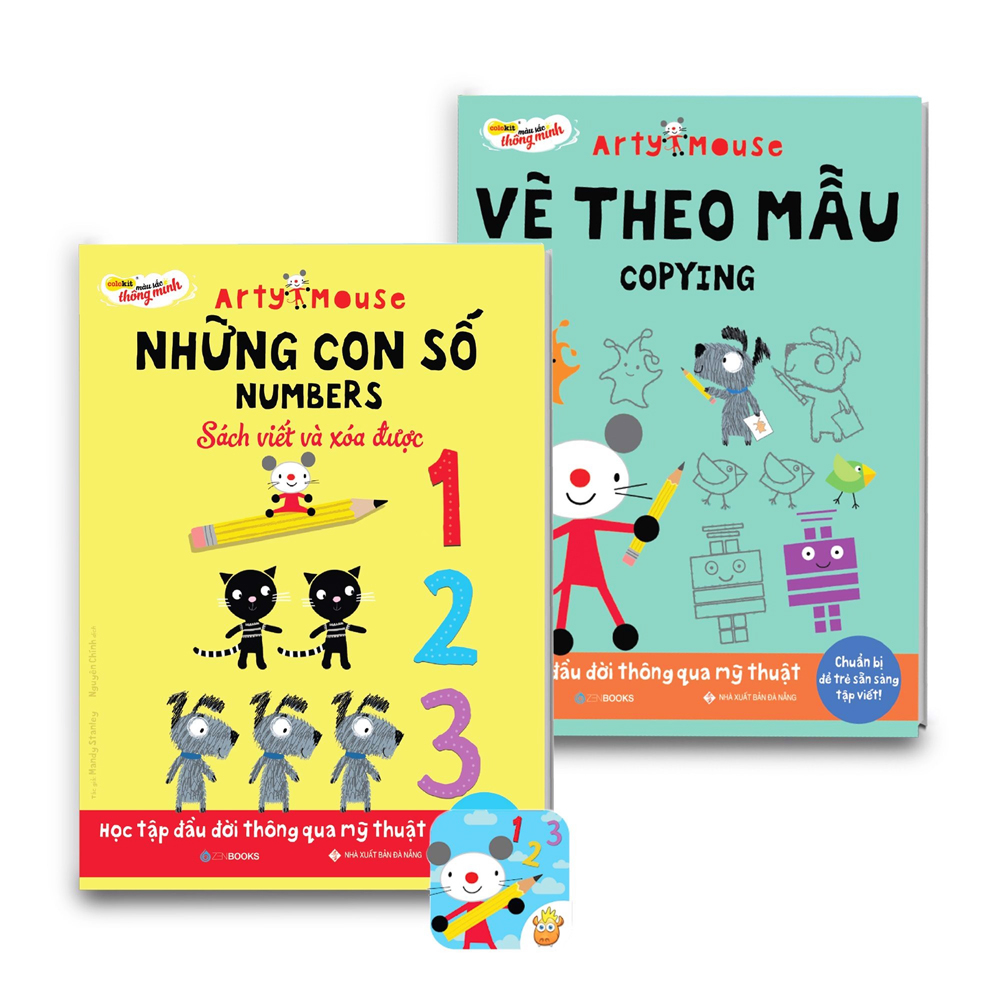 bộ sản phẩm arty mouse copying and numbers - colokit kit-c019/ar - Ảnh 2