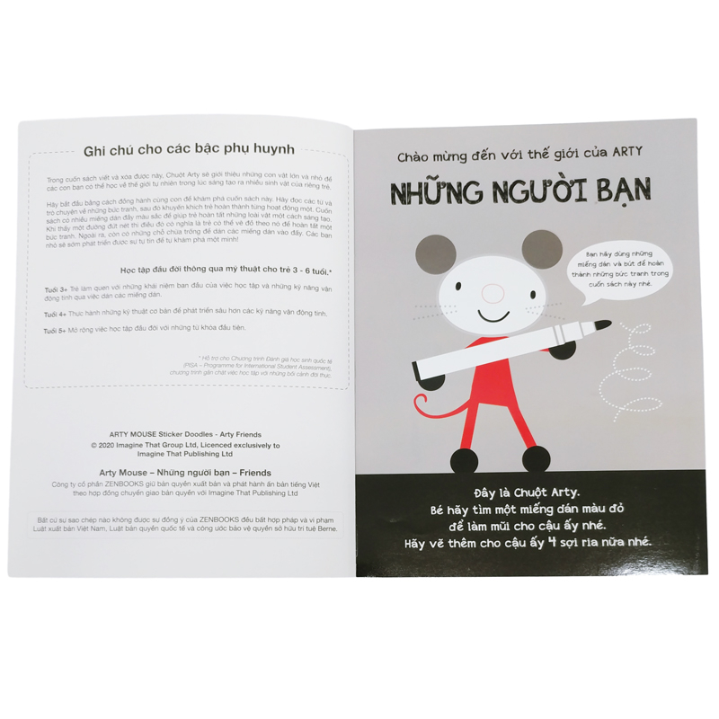 bộ sản phẩm cắt dán và những người bạn - arty mouse sticking and friends - colokit kit-c020/ar - Ảnh 11