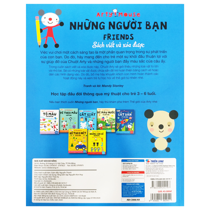 bộ sản phẩm cắt dán và những người bạn - arty mouse sticking and friends - colokit kit-c020/ar - Ảnh 12