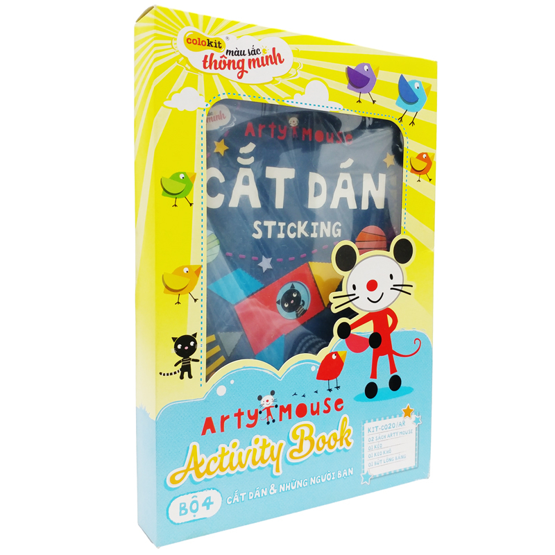 bộ sản phẩm cắt dán và những người bạn - arty mouse sticking and friends - colokit kit-c020/ar - Ảnh 4