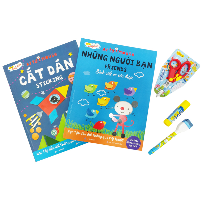 bộ sản phẩm cắt dán và những người bạn - arty mouse sticking and friends - colokit kit-c020/ar - Ảnh 5