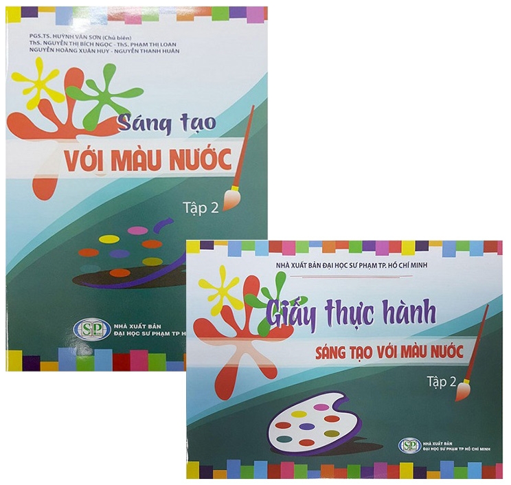 bộ sáng tạo với màu nước - tập 2 (bộ 2 cuốn)