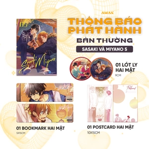 bộ sasaki và miyano - tập 5 - tặng kèm bookmark + postcard 2 mặt + lót ly - Ảnh 3