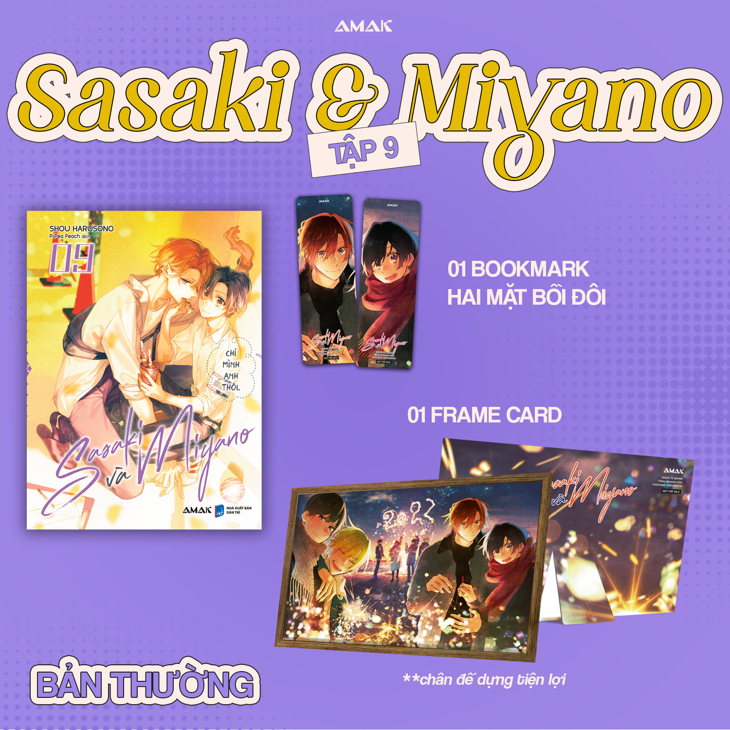 Bộ
Sasaki Và Miyano - Tập 9 - Tặng Kèm Bookmark Hai Mặt Bồi Đôi + Frame Card Kèm Chân Đế Dựng Tiện Lợi - Ảnh 2