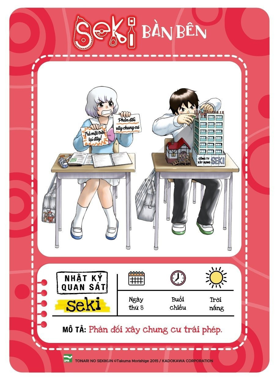 bộ seki bàn bên - tập 8 - tặng kèm clear card - Ảnh 3