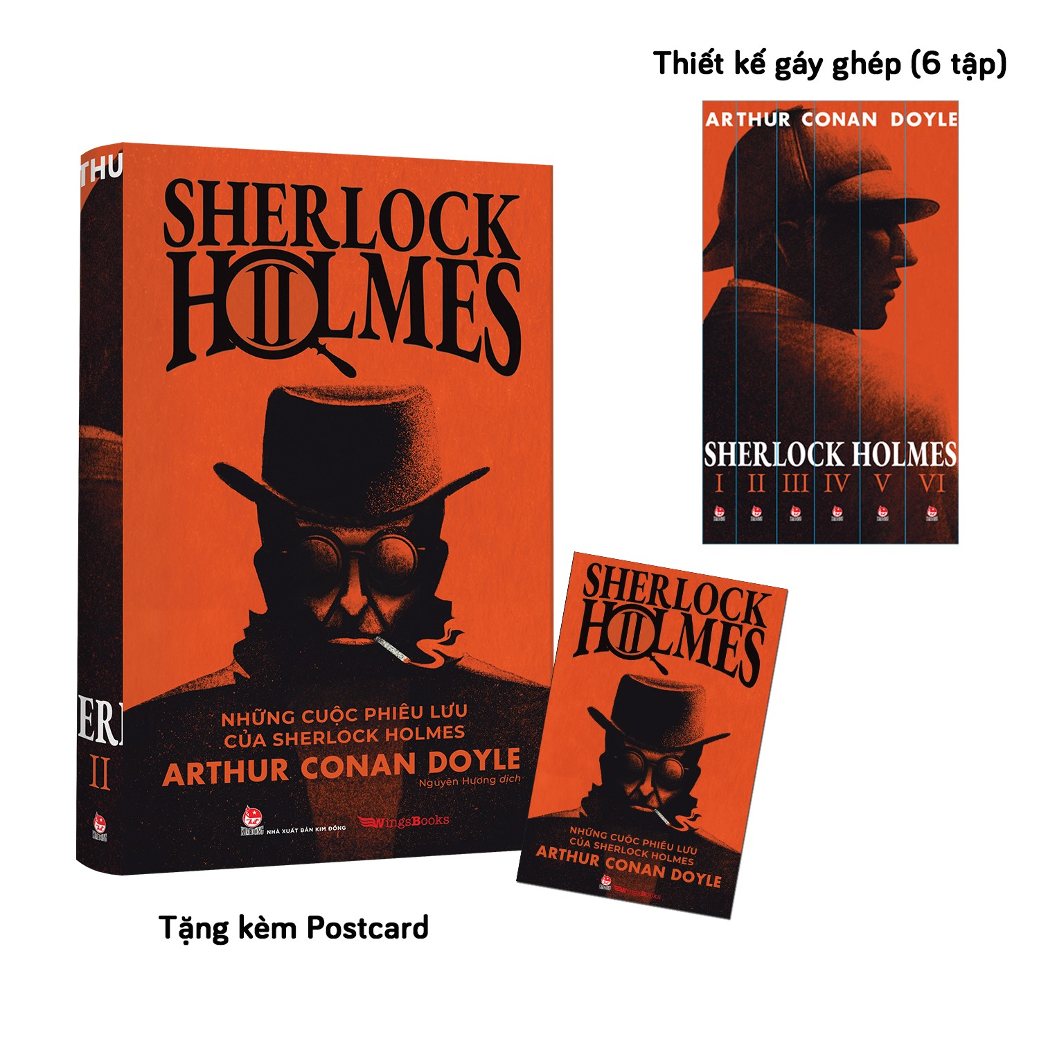 bộ sherlock holmes - tập 2 - những cuộc phiêu lưu của sherlock holmes - tặng kèm postcard - Ảnh 2