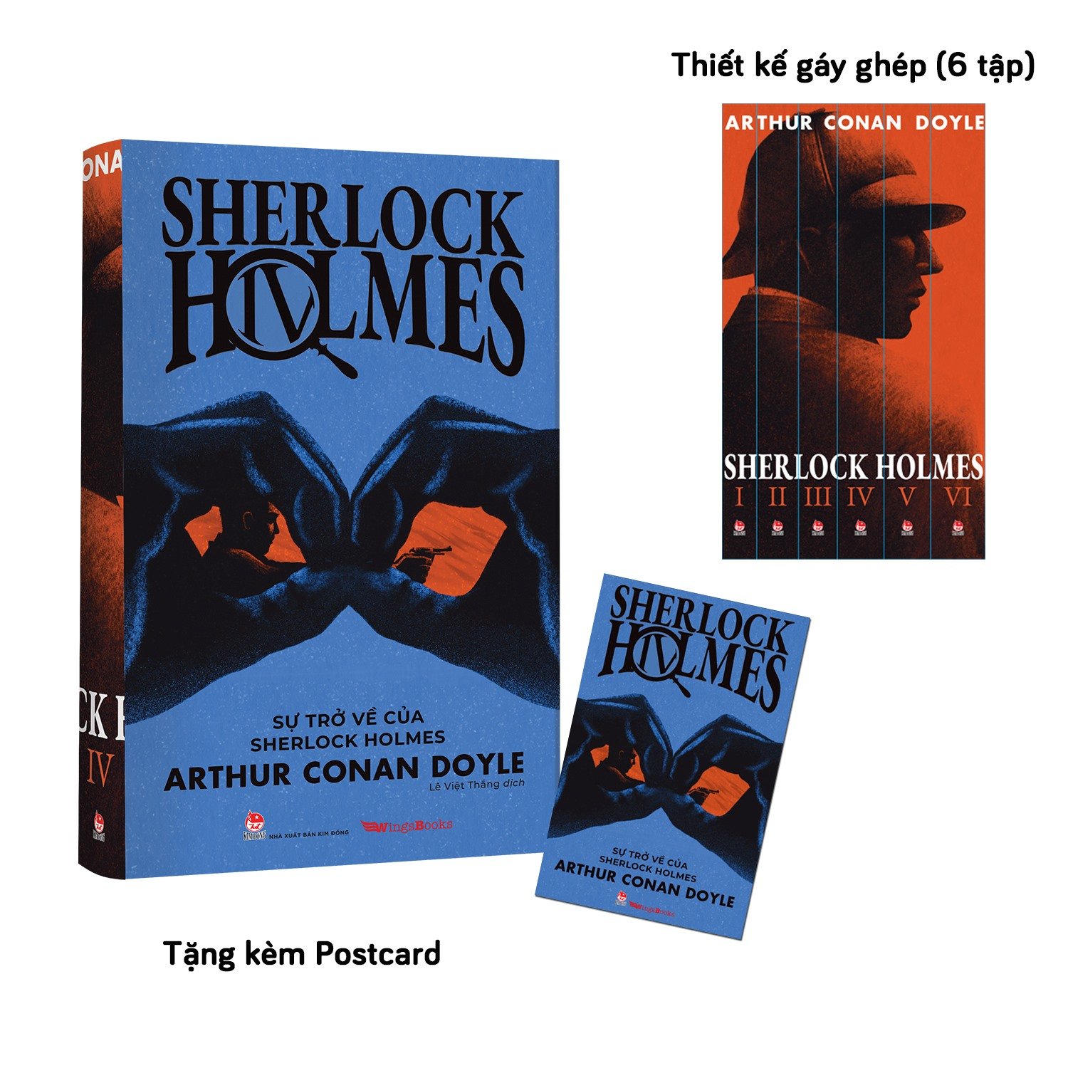 bộ sherlock holmes - tập 4 - sự trở về của sherlock holmes - tặng kèm postcard - Ảnh 2