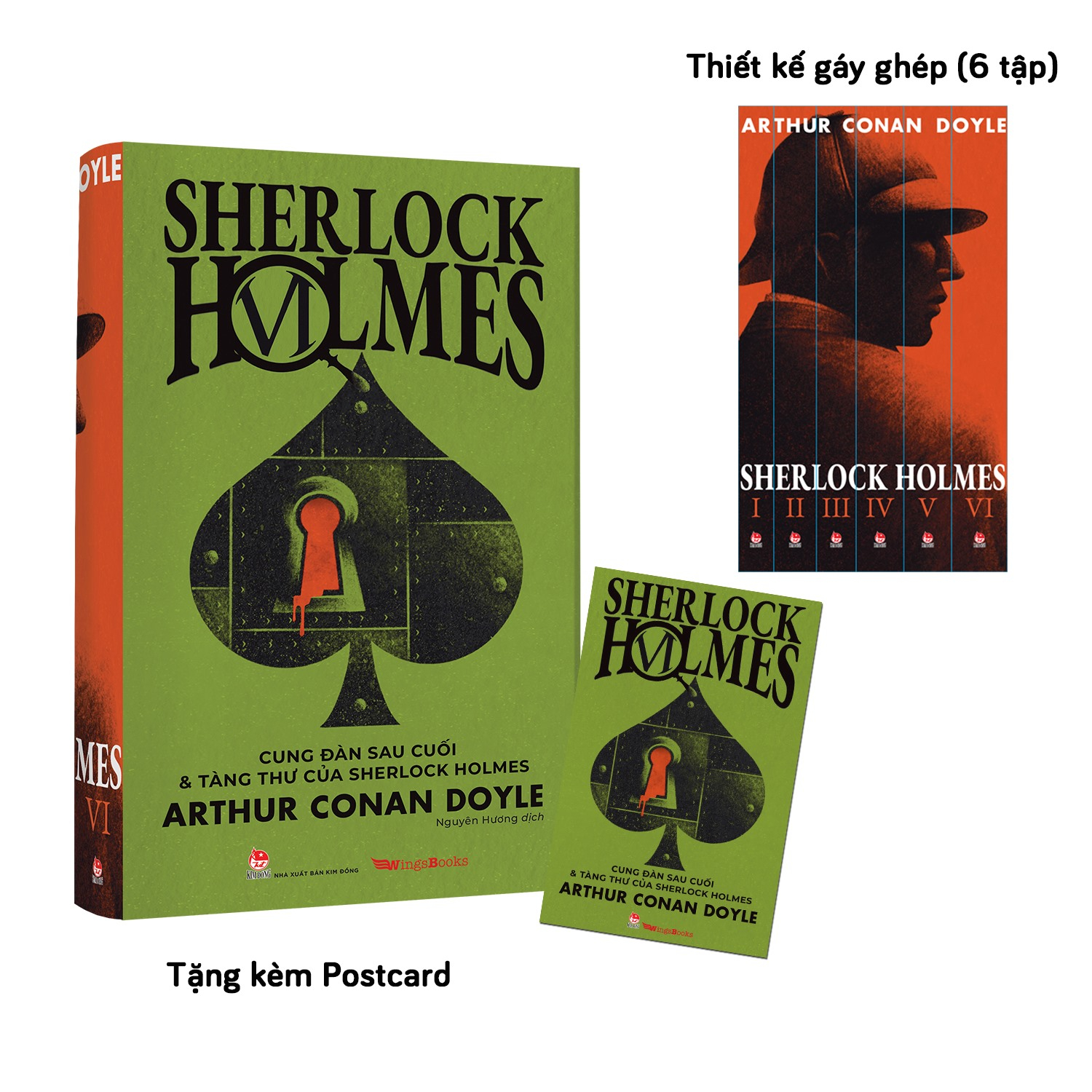 bộ sherlock holmes - tập 6 - cung đàn sau cuối và tàng thư của sherlock holmes - tặng kèm postcard - Ảnh 2