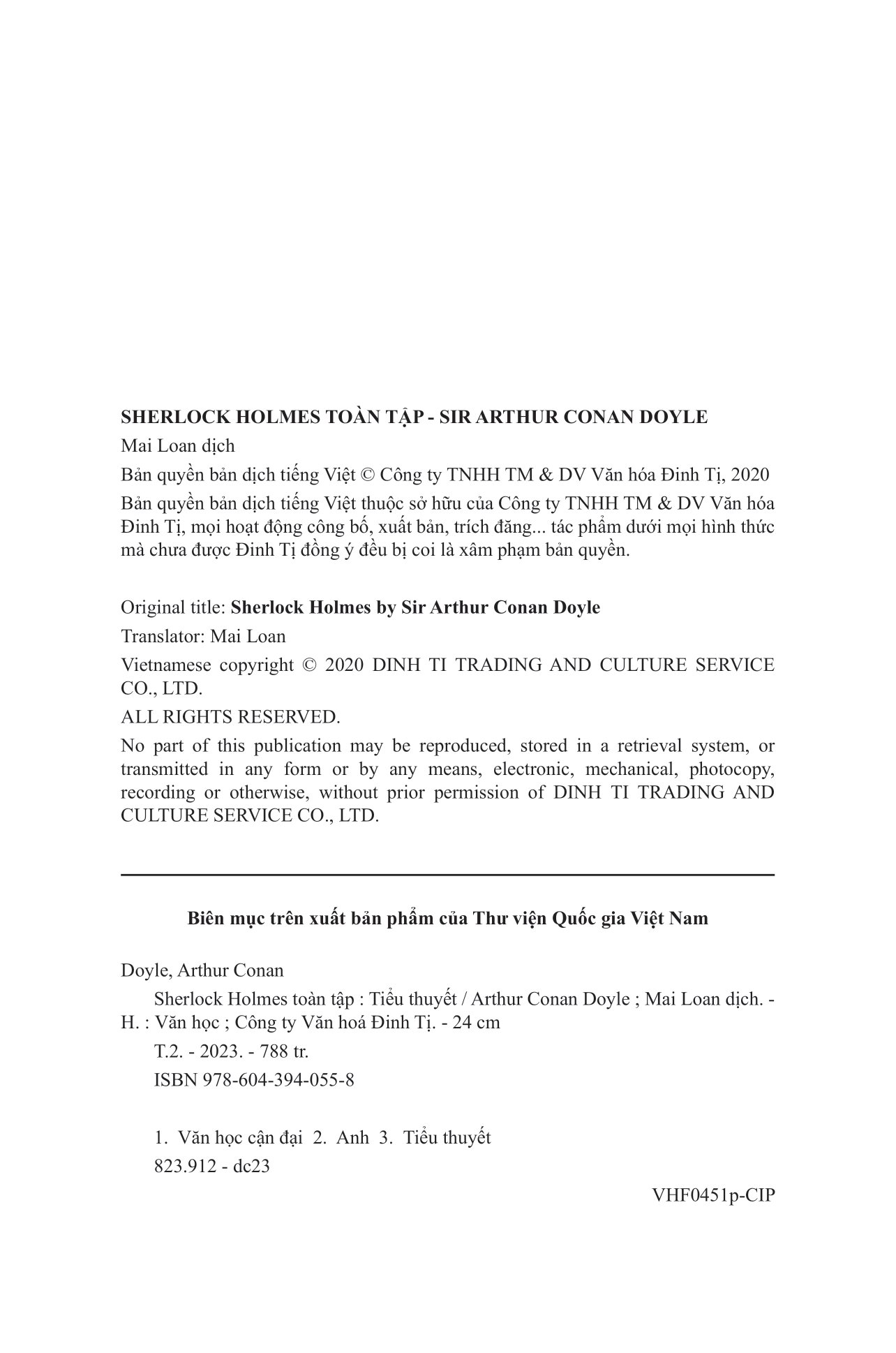 bộ sherlock holmes toàn tập - tập 2 - Ảnh 3