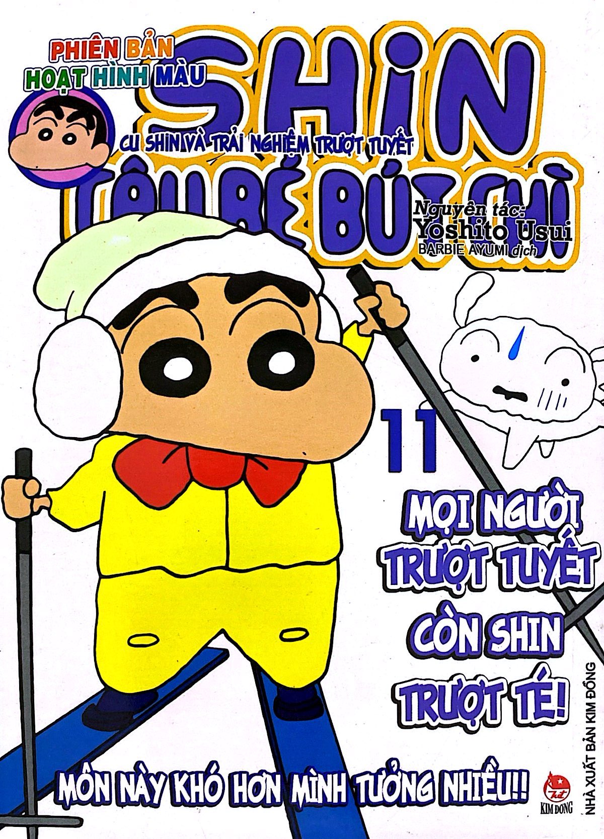 bộ shin - cậu bé bút chì - phiên bản hoạt hình màu - tập 11 - cu shin và trải nghiệm trượt tuyết (tái bản 2024) - Ảnh 3