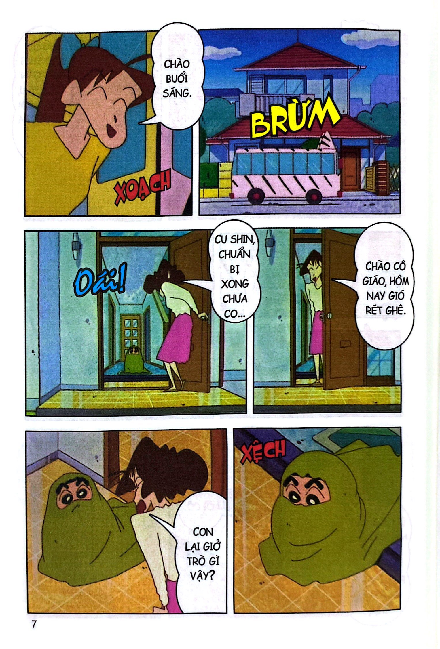 bộ shin - cậu bé bút chì - phiên bản hoạt hình màu - tập 11 - cu shin và trải nghiệm trượt tuyết (tái bản 2024) - Ảnh 6