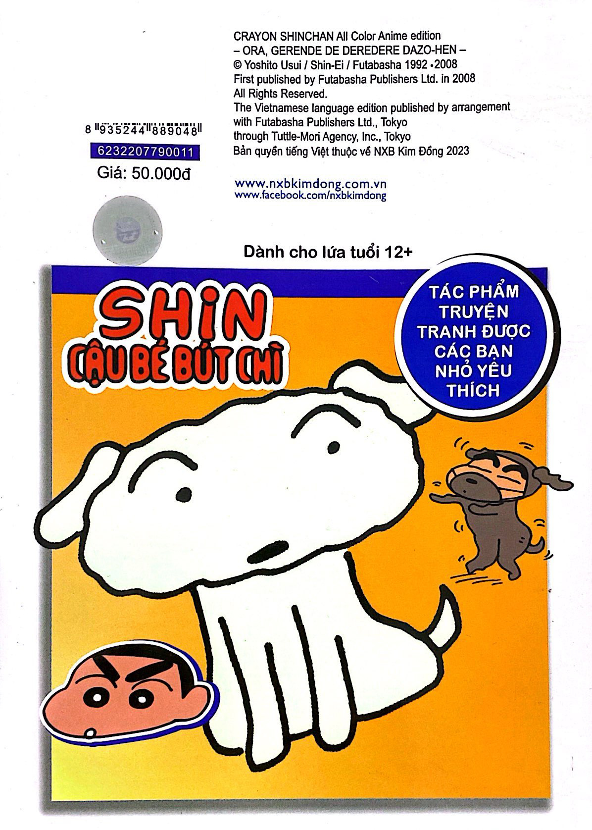 bộ shin - cậu bé bút chì - phiên bản hoạt hình màu - tập 11 - cu shin và trải nghiệm trượt tuyết (tái bản 2024) - Ảnh 8