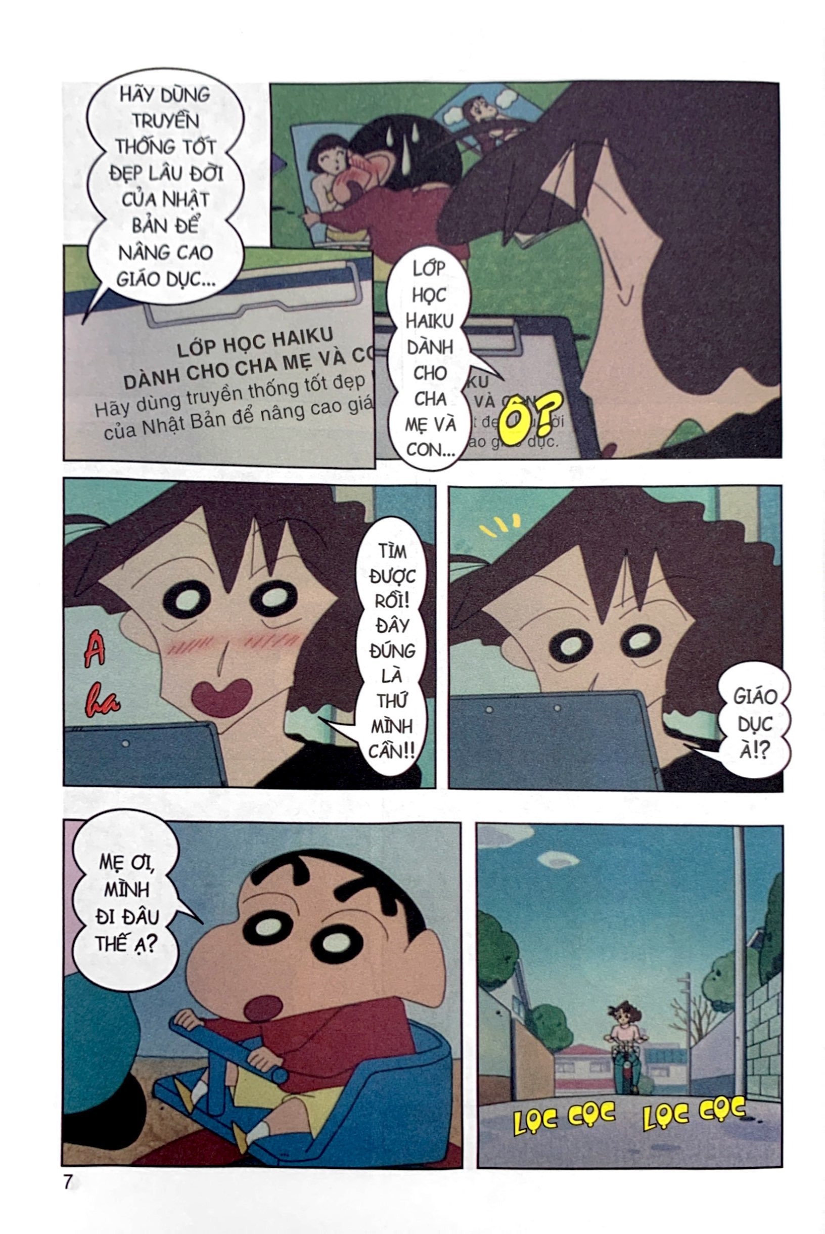 Bộ Shin - Cậu Bé Bút Chì - Phiên Bản Hoạt Hình Màu - Tập 19 - Shin Và Mẹ Học Tiếng Anh (Tái Bản 2025) - Ảnh 9