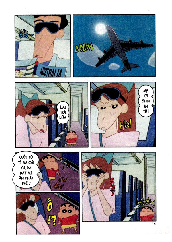 bộ shin - cậu bé bút chì - phiên bản hoạt hình màu - tập 45 - tuần trăng mật ở xứ sở kanguru (tái bản 2023) - Ảnh 10