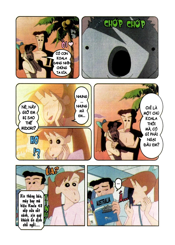 bộ shin - cậu bé bút chì - phiên bản hoạt hình màu - tập 45 - tuần trăng mật ở xứ sở kanguru (tái bản 2023) - Ảnh 5