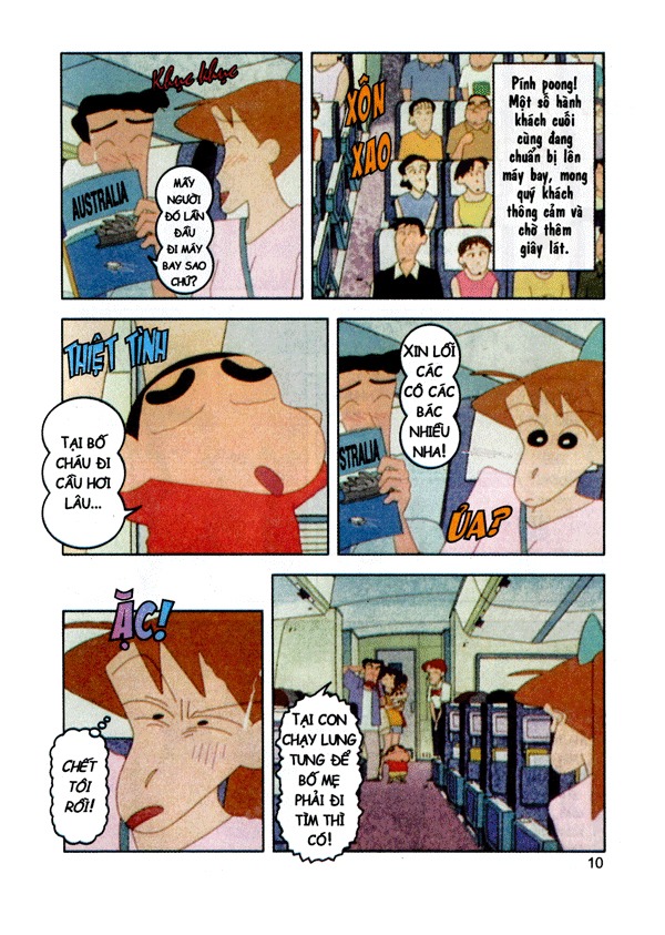 bộ shin - cậu bé bút chì - phiên bản hoạt hình màu - tập 45 - tuần trăng mật ở xứ sở kanguru (tái bản 2023) - Ảnh 6