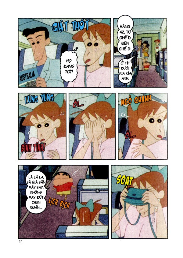 bộ shin - cậu bé bút chì - phiên bản hoạt hình màu - tập 45 - tuần trăng mật ở xứ sở kanguru (tái bản 2023) - Ảnh 7