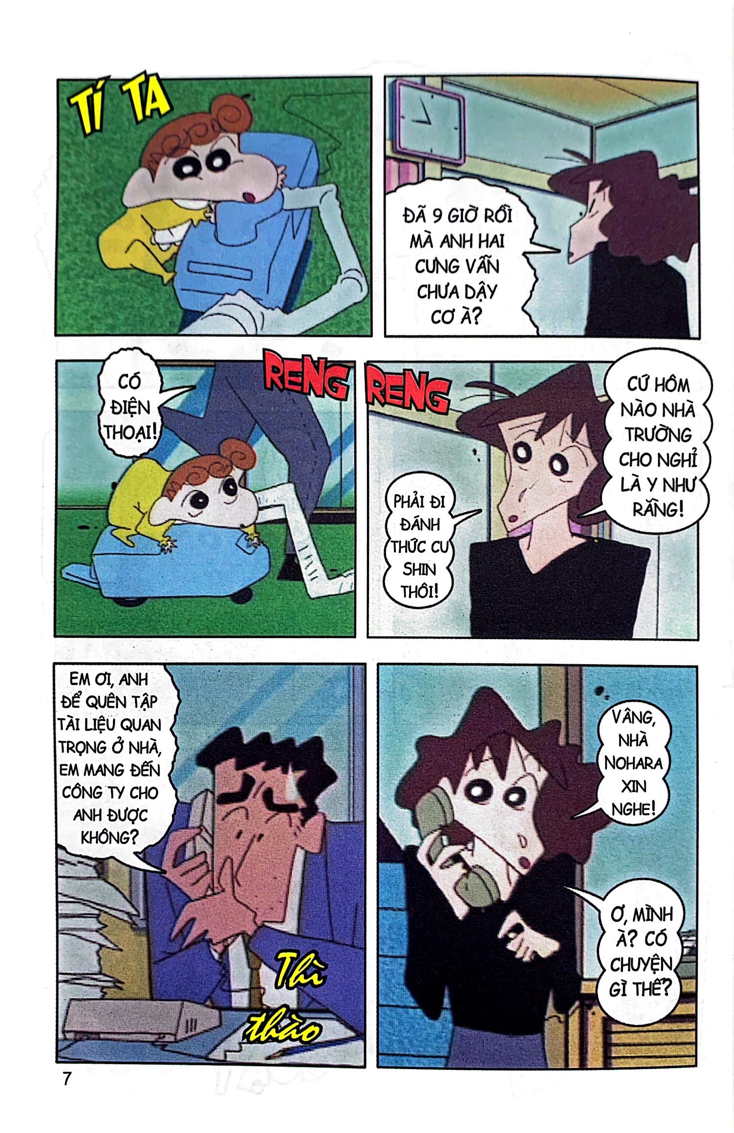 bộ shin - cậu bé bút chì - phiên bản hoạt hình màu - tập 6 (tái bản 2019) - Ảnh 5