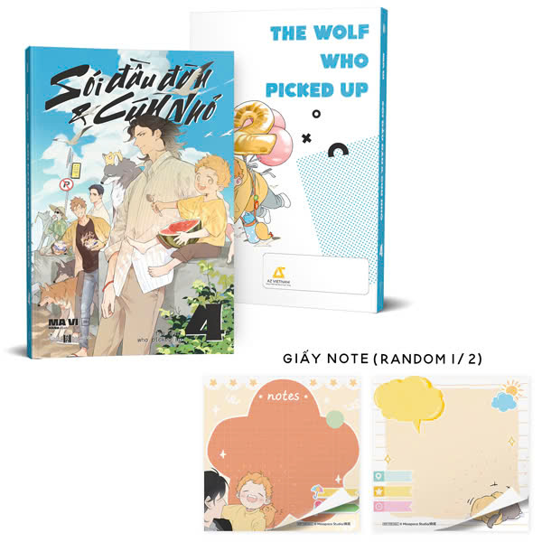 Bộ Sói Đầu Đàn Và Cún Nhỏ - Tập 4 - Tặng Kèm Giấy Note Random 1 Trong 2 Mẫu