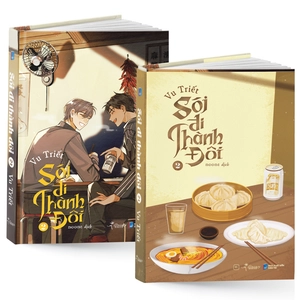 bộ sói đi thành đôi - tập 2 - bản đặc biệt - bìa cứng - tặng kèm bookmark hai mặt bồi cứng + postcard hai mặt bồi cứng + postcard trong + standee hai mảnh hologram - Ảnh 2