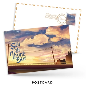 bộ sói đi thành đôi - tập 2 - bản đặc biệt - bìa cứng - tặng kèm bookmark hai mặt bồi cứng + postcard hai mặt bồi cứng + postcard trong + standee hai mảnh hologram - Ảnh 7