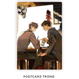 bộ sói đi thành đôi - tập 2 - bản đặc biệt - bìa cứng - tặng kèm bookmark hai mặt bồi cứng + postcard hai mặt bồi cứng + postcard trong + standee hai mảnh hologram - Ảnh 8