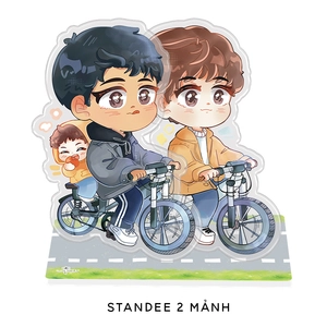 bộ sói đi thành đôi - tập 2 - bản đặc biệt - bìa cứng - tặng kèm bookmark hai mặt bồi cứng + postcard hai mặt bồi cứng + postcard trong + standee hai mảnh hologram - Ảnh 9