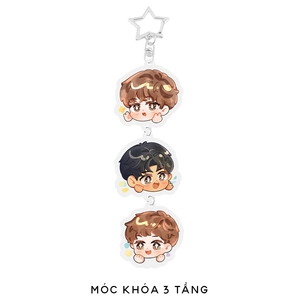 bộ sói đi thành đôi - tập 3 - bản đặc biệt - bìa cứng - tặng kèm bookmark hai mặt bồi cứng + postcard hai mặt bồi cứng + móc khóa 3 tầng + huy hiệu - Ảnh 8