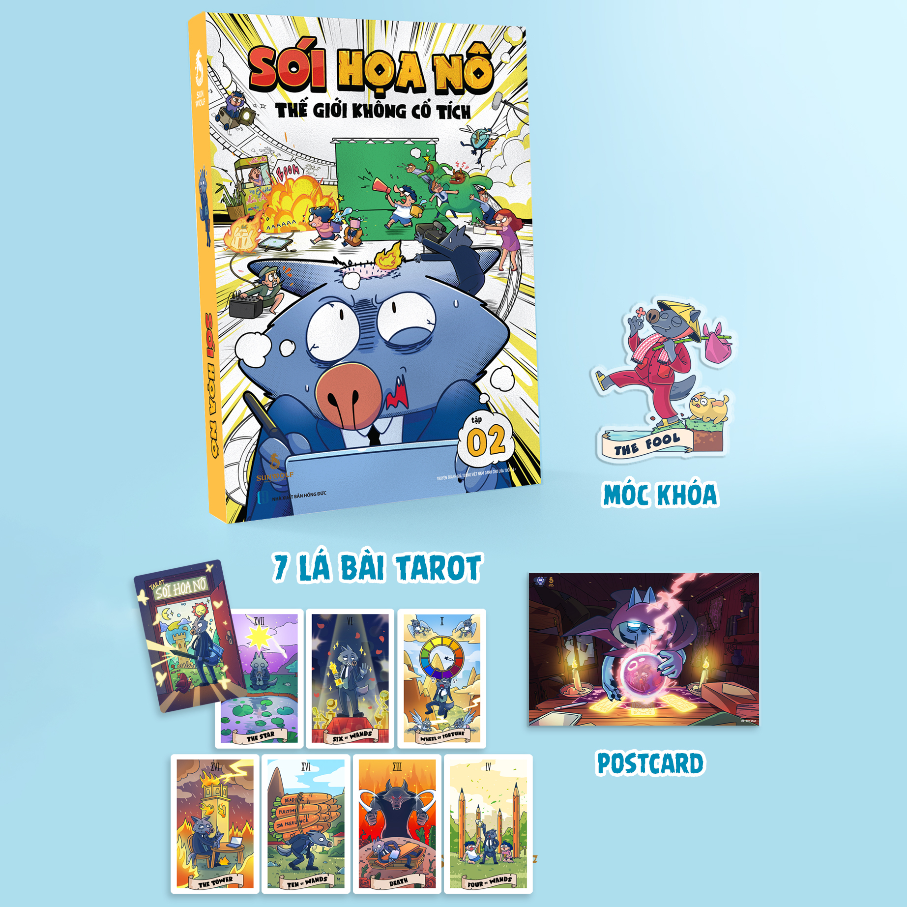 Bộ Sói Hoạ Nô - Tập 2 - Thế Giới Không Cổ Tích - Bản Đặc Biệt - Tặng Kèm 7 Thẻ Bài Tarot + 1 Móc Khóa The Fool + 1 Postcard - Ảnh 2