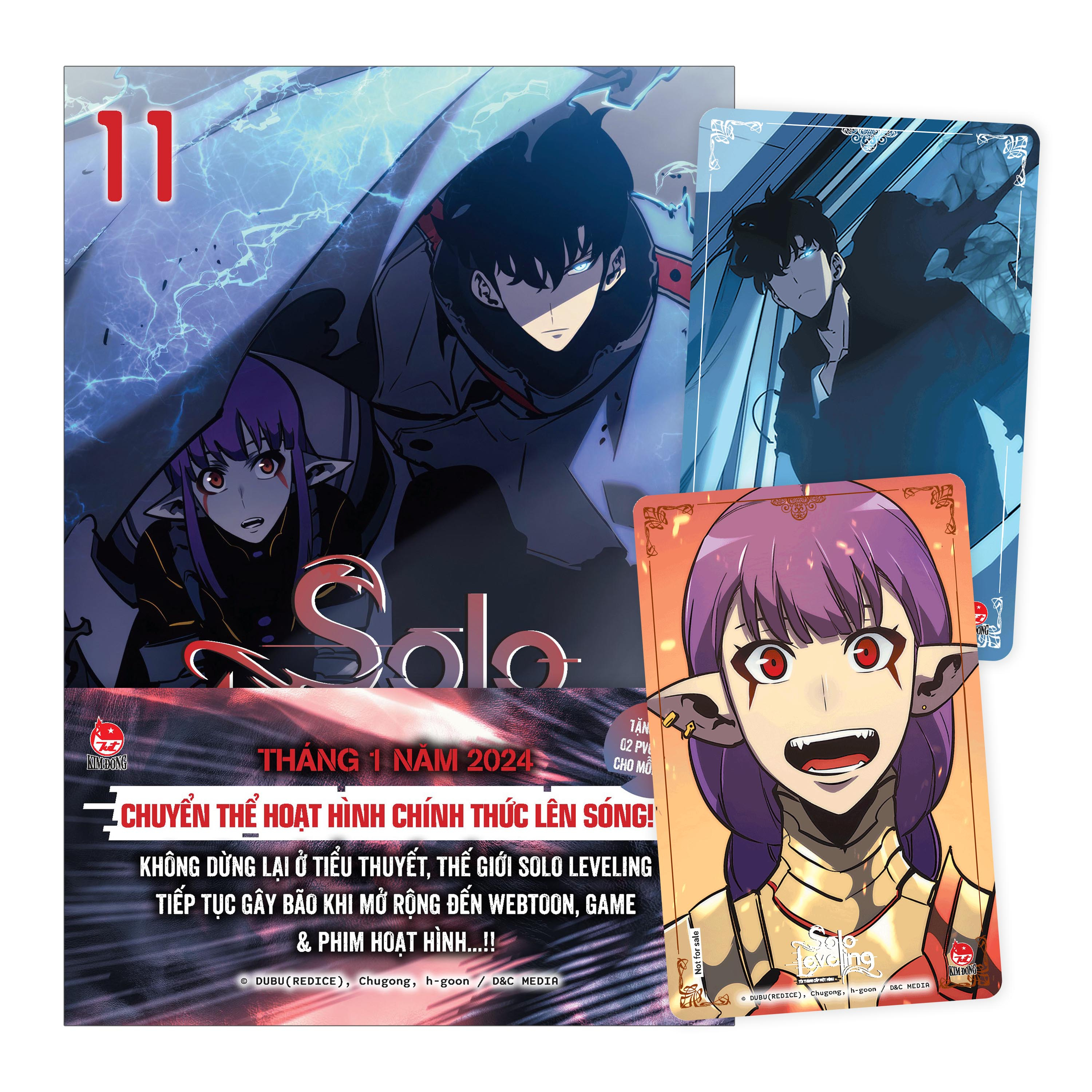 bộ solo leveling - tôi thăng cấp một mình - tập 11 - tặng kèm obi + 2 pvc card - Ảnh 2
