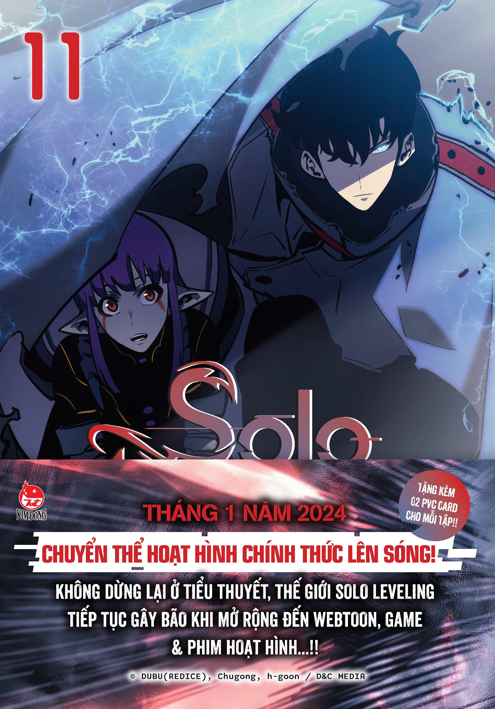 bộ solo leveling - tôi thăng cấp một mình - tập 11 - tặng kèm obi + 2 pvc card - Ảnh 3