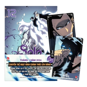 bộ solo leveling - tôi thăng cấp một mình - tập 12 - tặng kèm obi + 2 pvc card - Ảnh 2