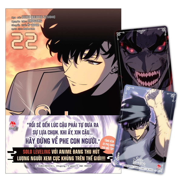Bộ Solo Leveling - Tôi Thăng Cấp Một Mình - Tập 22 - Tặng Kèm Obi + 2 PVC Card