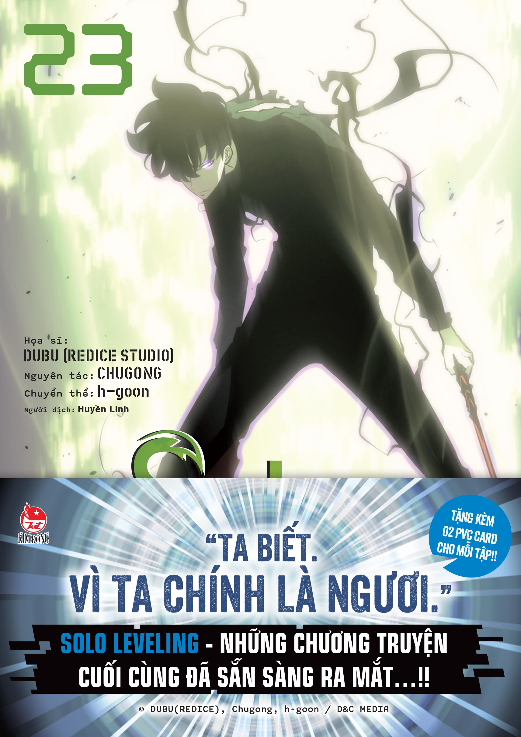 Bộ
Solo Leveling - Tôi Thăng Cấp Một Mình - Tập 23 - Tặng Kèm Obi + 2 PVC Card - Ảnh 3