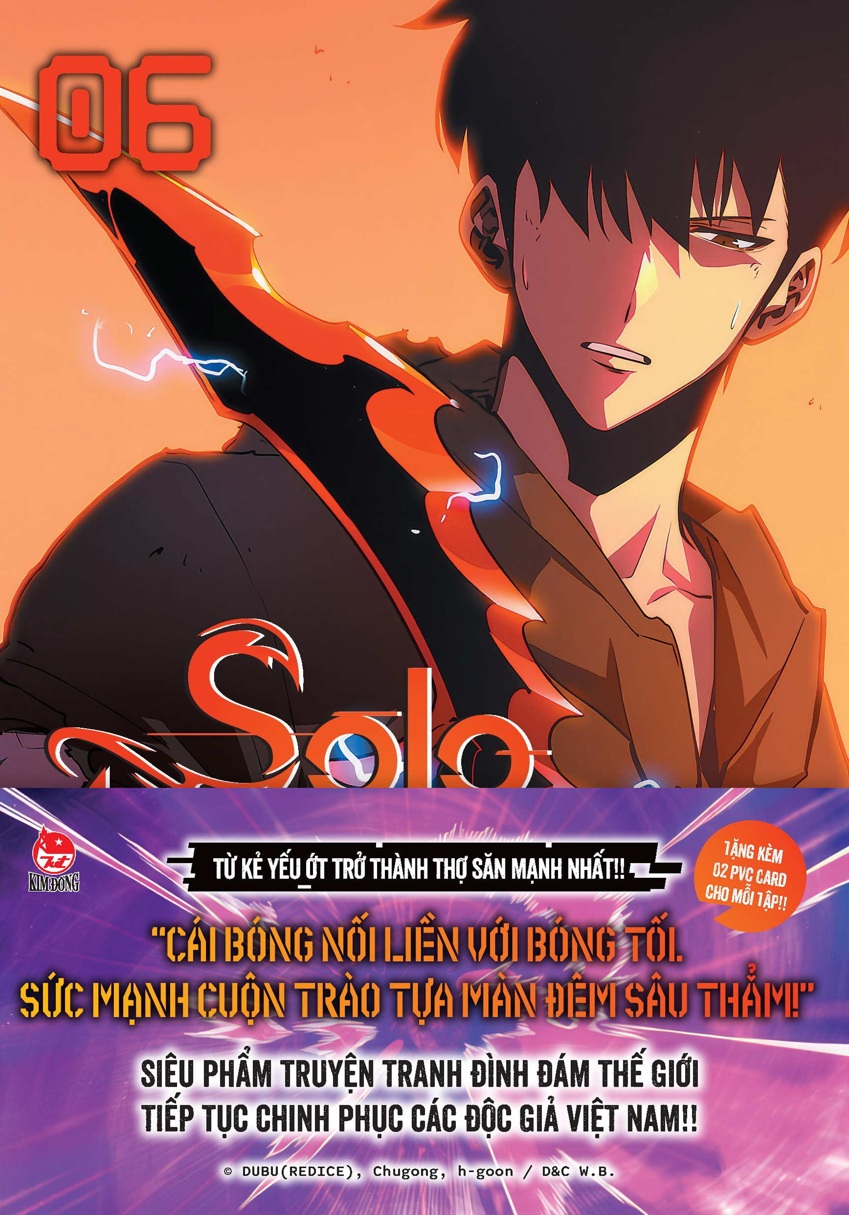 Bo
						
										
										Solo Leveling - Toi Thang Cap Mot Minh - Tap 6 - Tang Kem Obi + 2 PVC Card - Ảnh 3