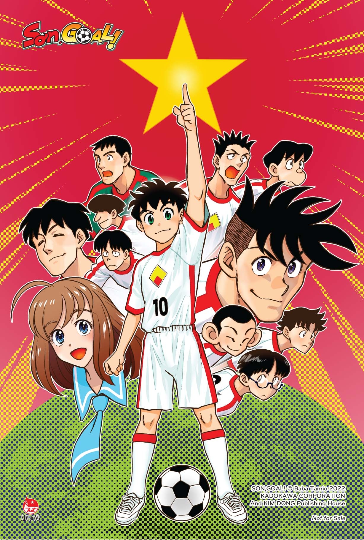 bộ sơn, goal! - tập 1 - tặng kèm obi + bìa bonus + postcard độc quyền + postcard khổ vuông 10x10cm - Ảnh 3