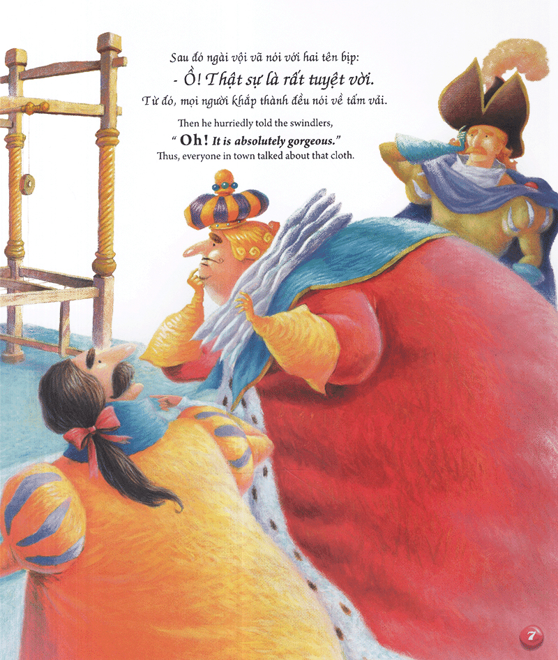 bộ song ngữ andecxen 1 - bộ quần áo mới của hoàng đế - Ảnh 11