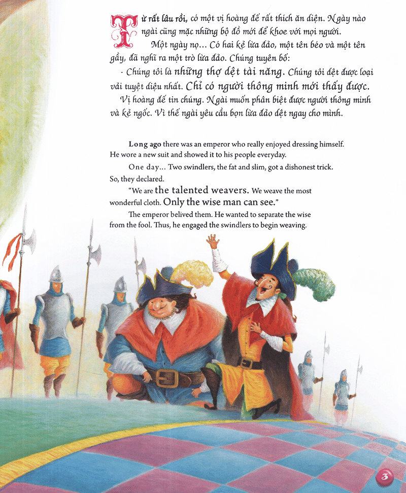 bộ song ngữ andecxen 1 - bộ quần áo mới của hoàng đế - Ảnh 7