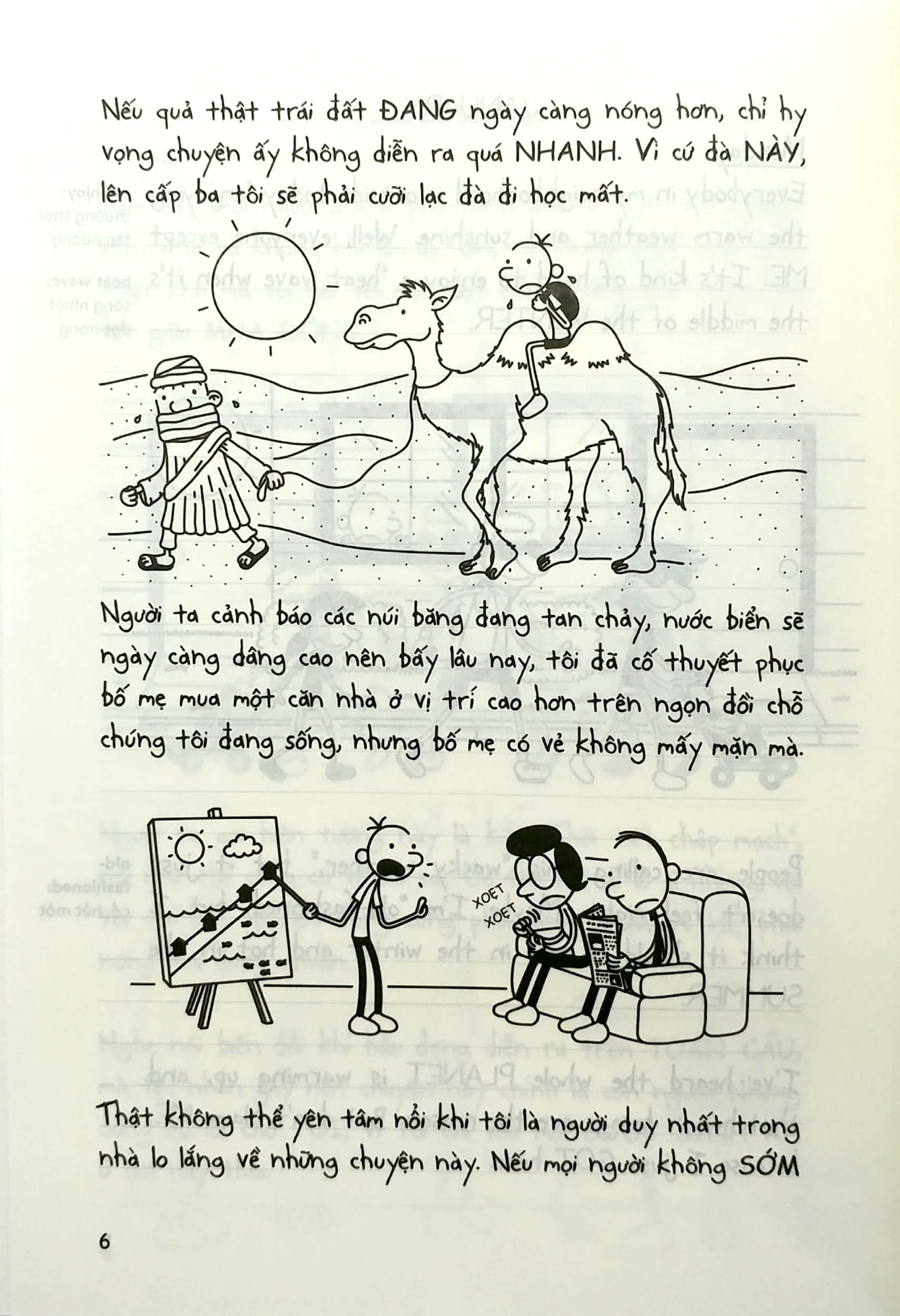 bộ song ngữ việt - anh - diary of a wimpy kid - nhật ký chú bé nhút nhát - tập 13: đại chiến trên tuyết - the meltdown - Ảnh 5