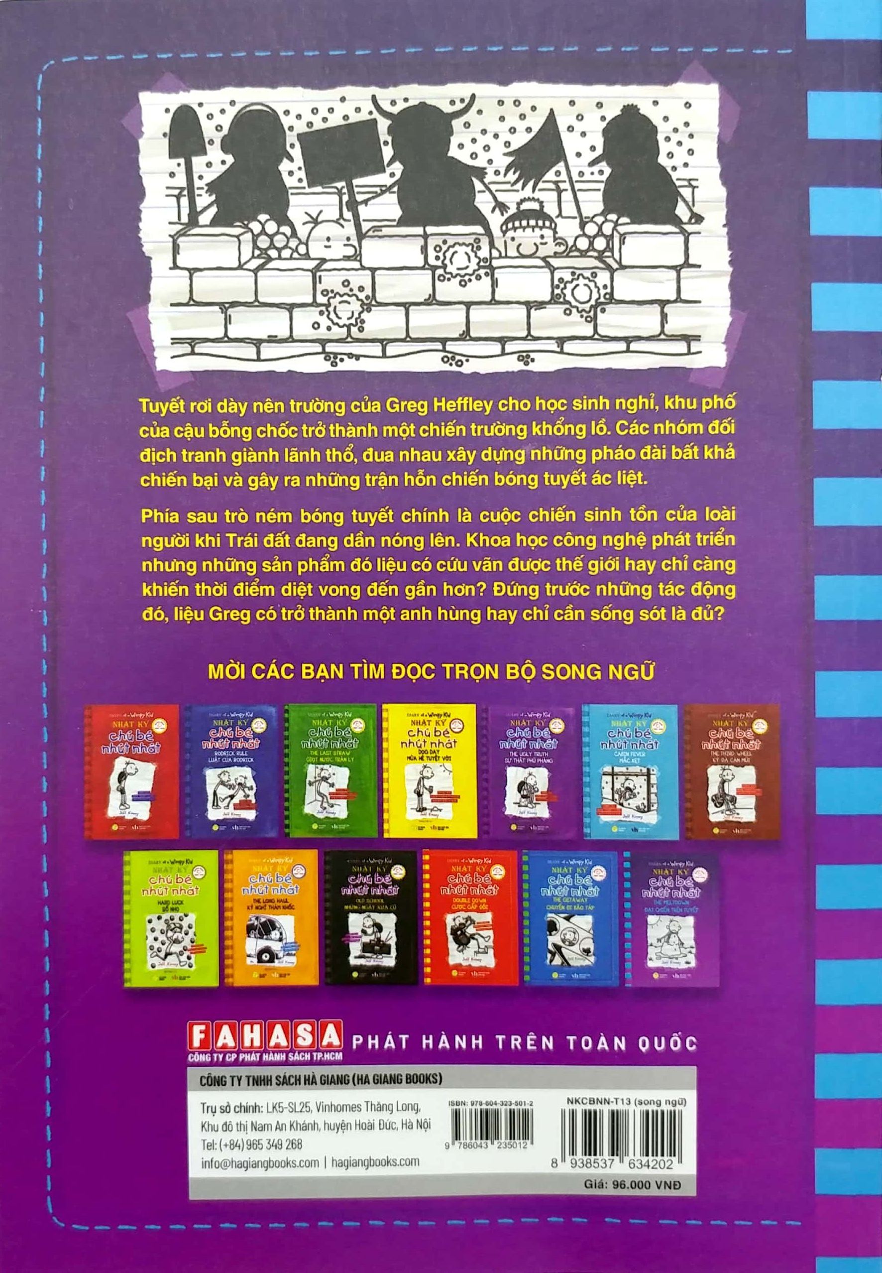 bộ song ngữ việt - anh - diary of a wimpy kid - nhật ký chú bé nhút nhát - tập 13: đại chiến trên tuyết - the meltdown - Ảnh 7
