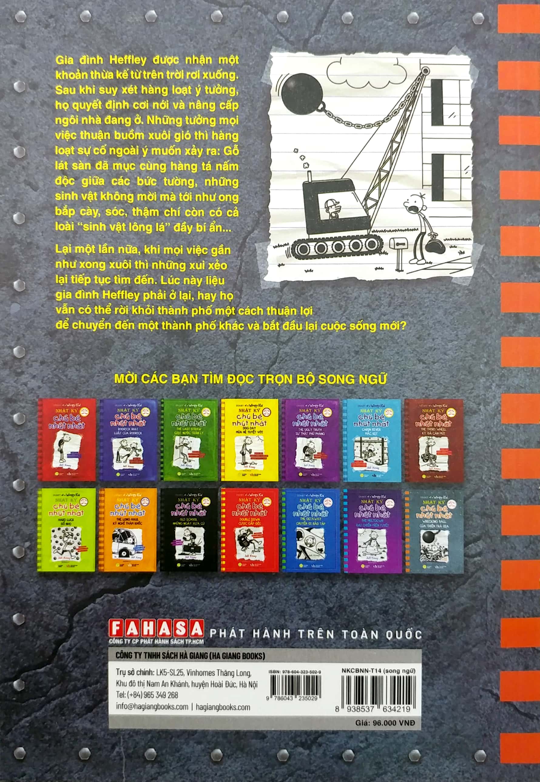 bộ song ngữ việt - anh - diary of a wimpy kid - nhật ký chú bé nhút nhát - tập 14: của thiên trả địa - wrecking ball - Ảnh 7