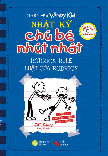 bộ song ngữ việt - anh - diary of a wimpy kid - nhật ký chú bé nhút nhát - tập 2: luật của rodrick - rodrick rules - Ảnh 2